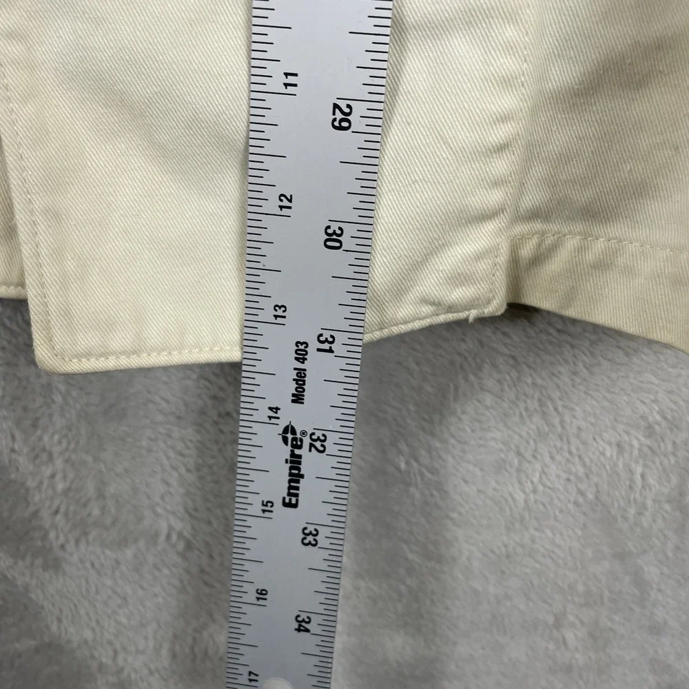 True Vtg 30s 40s Sanforized White Cotton Twill Chore Uniform Jacket Portlite